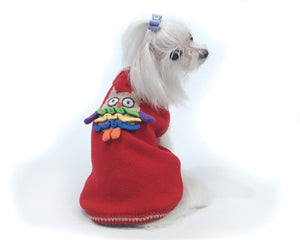 Owl Walk All Over You Sweater - Red - Posh Puppy Boutique