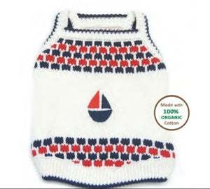 Sail Boat Regatte Knitted Tank - Posh Puppy Boutique