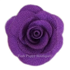 Hannah Collar Flower Slider - Purple - Posh Puppy Boutique