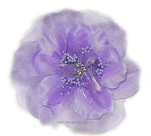 Victoria Collar Flower Slider - Purple - Posh Puppy Boutique