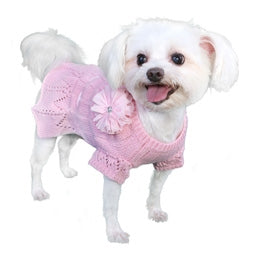 Cassidy Sweater Dress - Pink - Posh Puppy Boutique