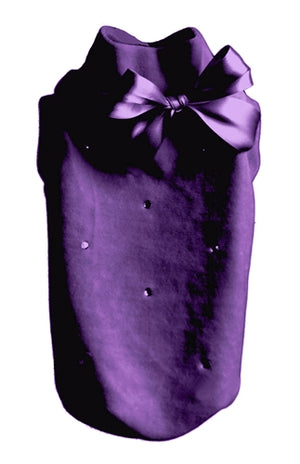 Purple Velvet Sleeveless Mockneck Sweater - Posh Puppy Boutique