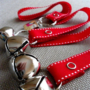 Doggy House Training Bells in Red - Posh Puppy Boutique