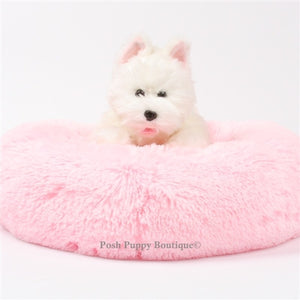 Susan Lanci Shag Bed - Puppy Pink - Posh Puppy Boutique