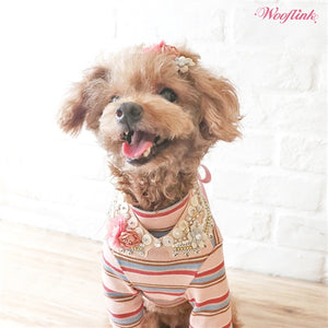 Wooflink Vintage Flower Girl Necklace - Posh Puppy Boutique