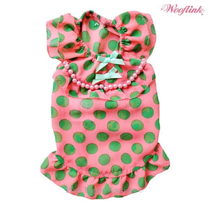 Wooflink Baby Doll 2 Dress- Green - Posh Puppy Boutique