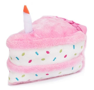 Birthday Cake Pink Plush Toy - Posh Puppy Boutique