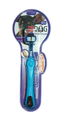 Triple Pet Toothbrush for Small Breeds - Posh Puppy Boutique