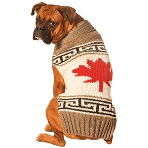 Grey Maple Leaf Sweater - Posh Puppy Boutique