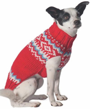 Red Nordic Sweater - Posh Puppy Boutique