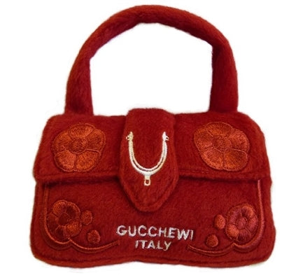 Gucchewi Red Floral Purse Plush Toy