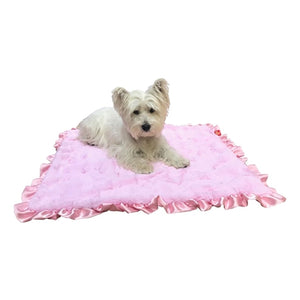 Furbaby Ruffled Blanket - Pink Bella - Posh Puppy Boutique