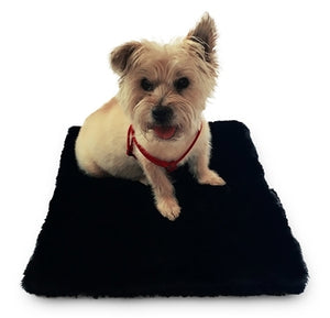 Mink Black Plush Magic Mat - Posh Puppy Boutique