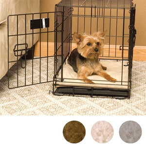 Self-Warming Crate Pad- Tan - Posh Puppy Boutique