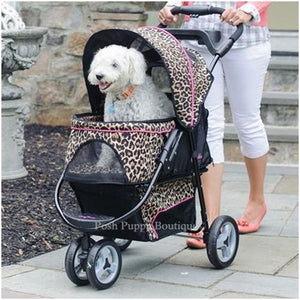Promenade Pet Stroller- Cheetah - Posh Puppy Boutique