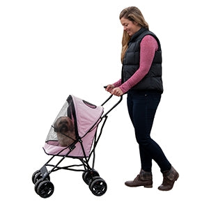 Travel Lite Pet Stroller - Pink - Posh Puppy Boutique