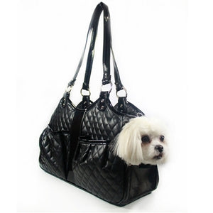 Metro Carrier- Black Quilted - Posh Puppy Boutique
