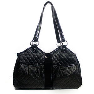 Metro Carrier- Black Quilted - Posh Puppy Boutique