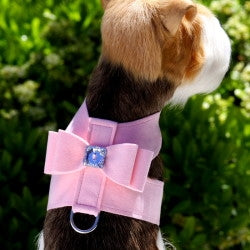 Susan Lanci Big Bow Tinkie Harness in Many Colors - Posh Puppy Boutique