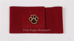 Susan Lanci Burgandy - Paws Wizzers Bellyband - Posh Puppy Boutique