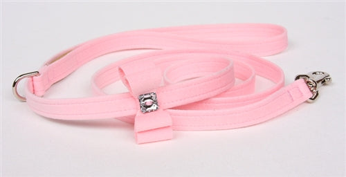 Susan Lanci Big Bow Collection Ultrasuede Dog Leashes - Many Colors