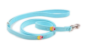Susan Lanci Cupcakes Collection Ultrasuede Dog Leashes - Many Colors - Posh Puppy Boutique