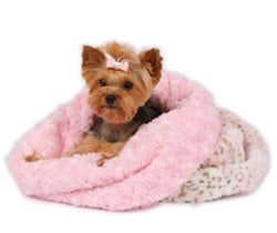 Susan Lanci Pink Lynx Cuddle Cup Bed