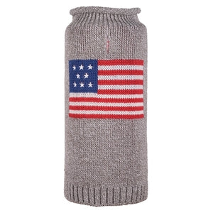 American Flag Roll Neck Sweater - Posh Puppy Boutique