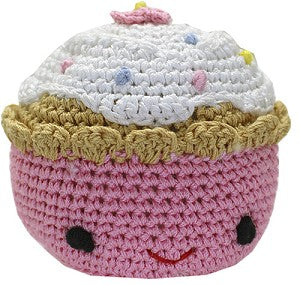 Purdy Pink Cupcake Knit Toy