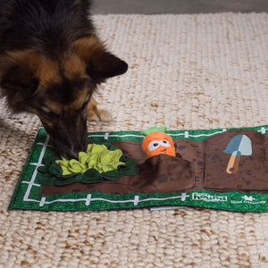 Nina Ottosson Activity Matz Garden Game Plush Dog Puzzle Mat