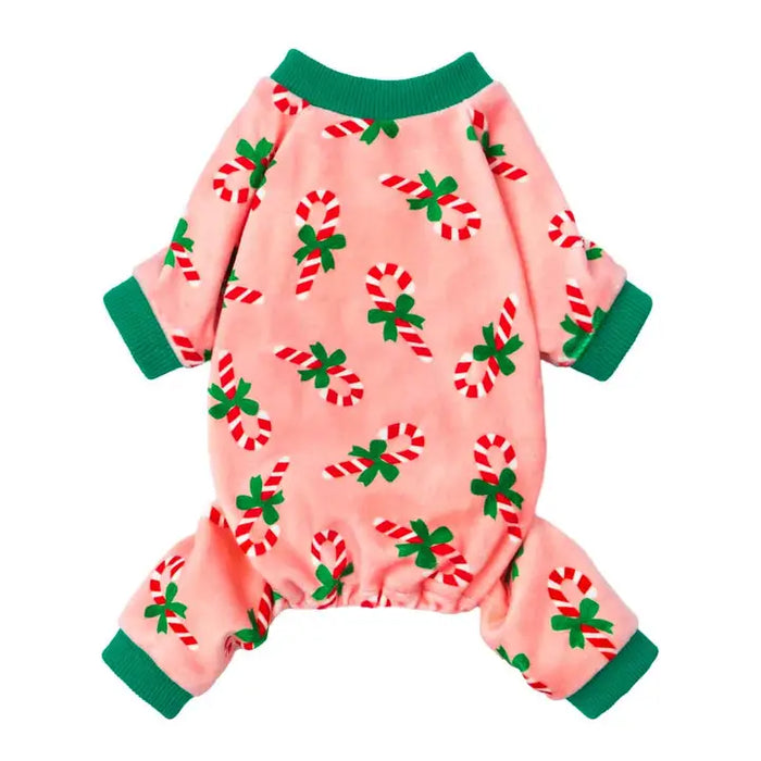 Christmas Candy Cane Dog Pajamas