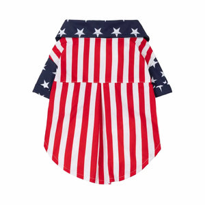 Patriotic Stars and Stripes Dog Shirt