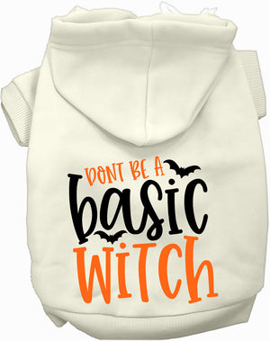 Don't Be a Basic Witch Halloween Pet Hoodie