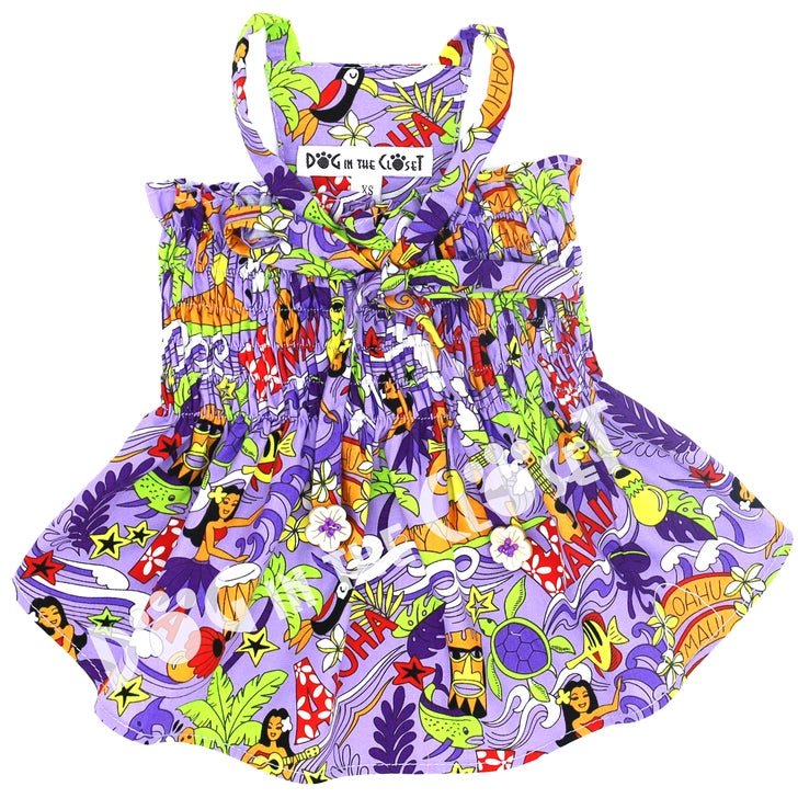purple hawaiian dress Aloha Purple Hawaiian Dress – Posh Puppy Boutique