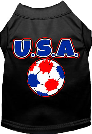 USA Soccer Pet Shirt Screen Print Shirt in Many Colors
