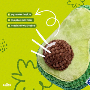 Avocado Plush Parody Plush Dog Toy