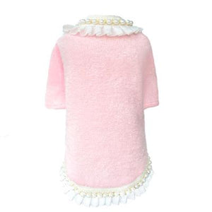 Dream Pearls Dog Sweater- Baby Pink – Posh Puppy Boutique