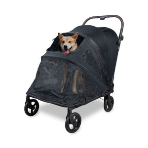 WonderFold Hudson FLATFOLD™ Pet Stroller in Black