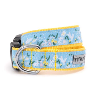 Bunnies & Flowers Dog Collar