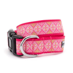 Medallion Dog Collar & Lead - Pink