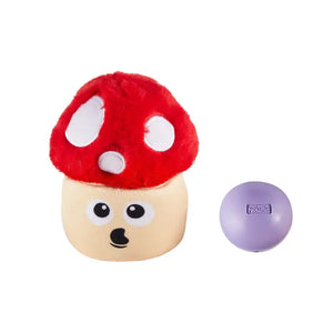 Nina Ottosson Snack Palz Mushroom Interactive Plush Dog Toy