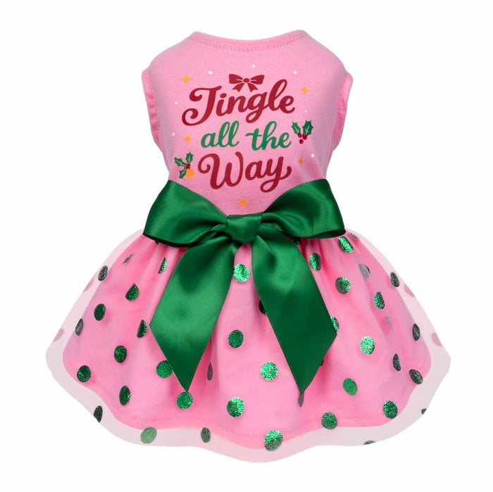 Jingle All the Way Dog Tulle Dress