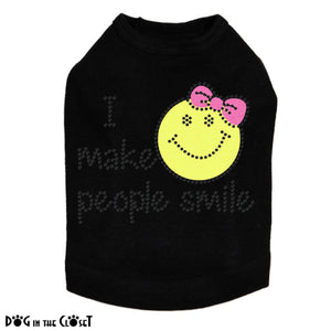 I Make People Smile (Girl) Dog Tank Many Colors