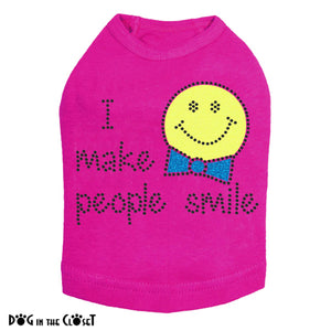 I Make People Smile (Boy) Dog Tank Many Colors