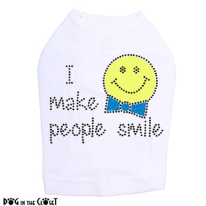 I Make People Smile (Boy) Dog Tank Many Colors