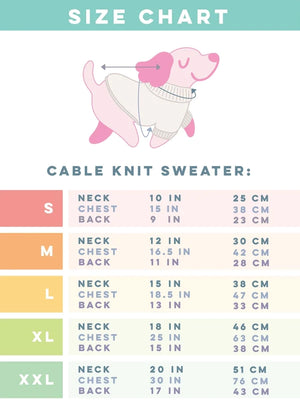 Cable Knit Sweater in Pink