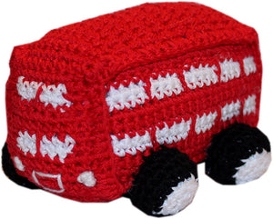 Double Decker Bus Knit Toy