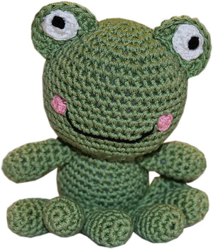 Fritz the Frog Knit Toy