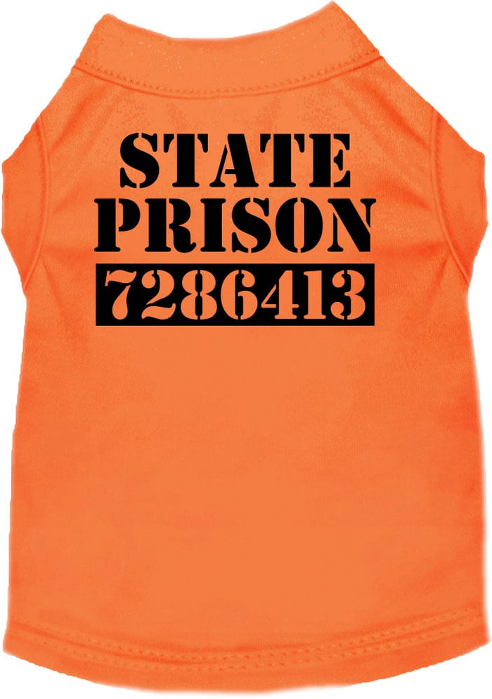 Inmate Costume Screen Print Shirt