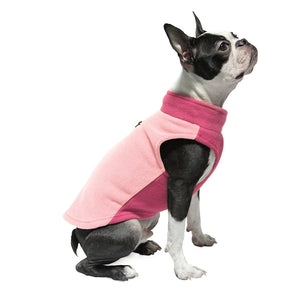 Fleece Vest Half Stretch in Peach